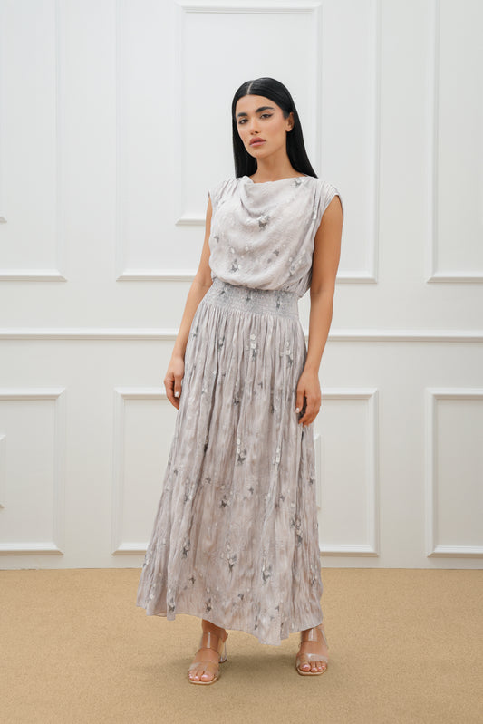 Textured printed Farasha Set