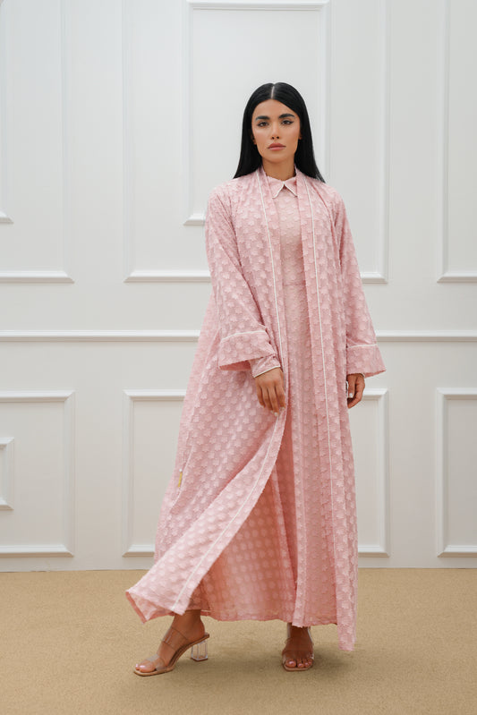 Floral chiffon abaya