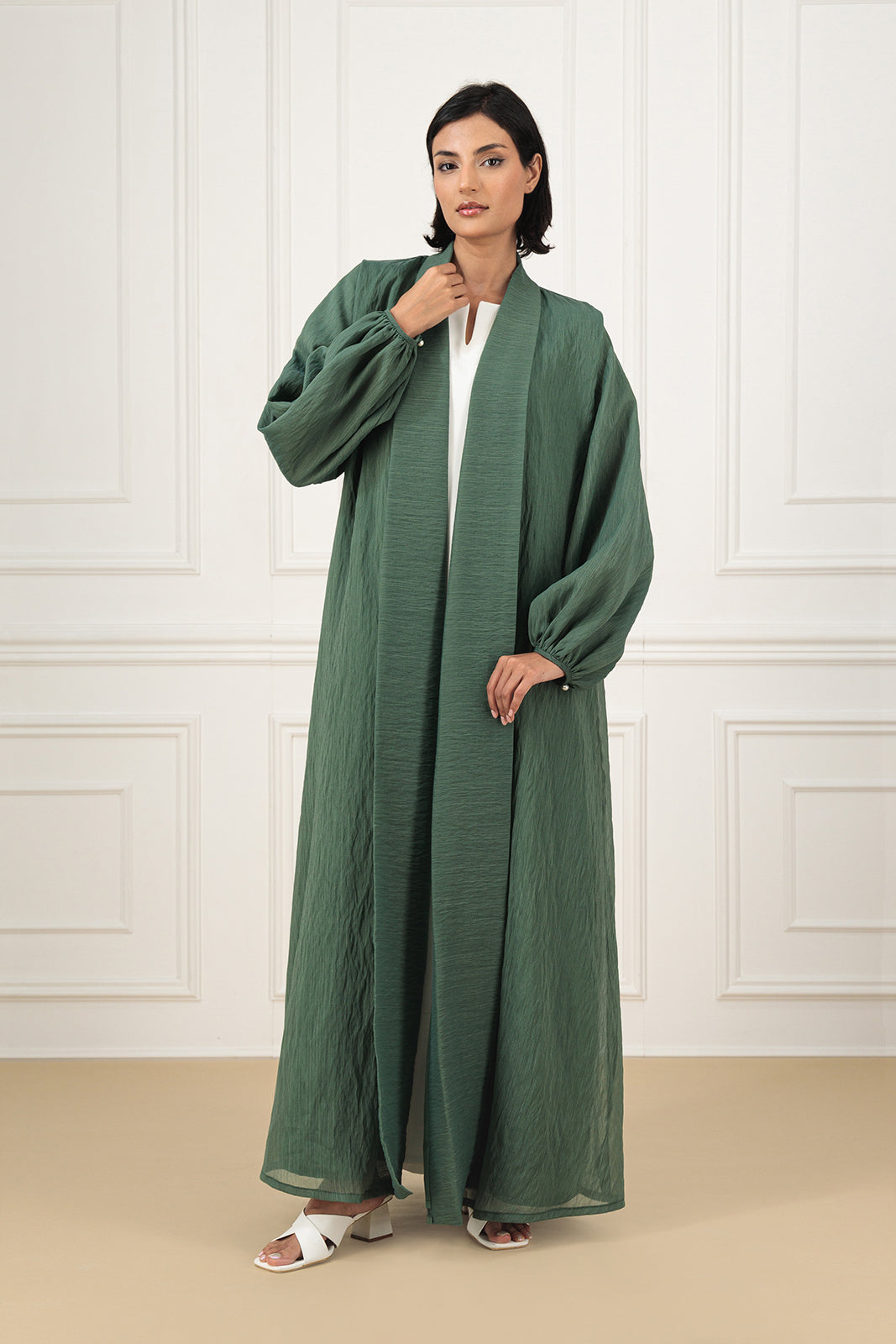 Classic organza abaya set