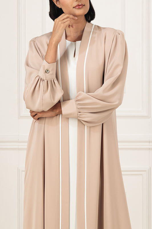 Back overlapped abaya