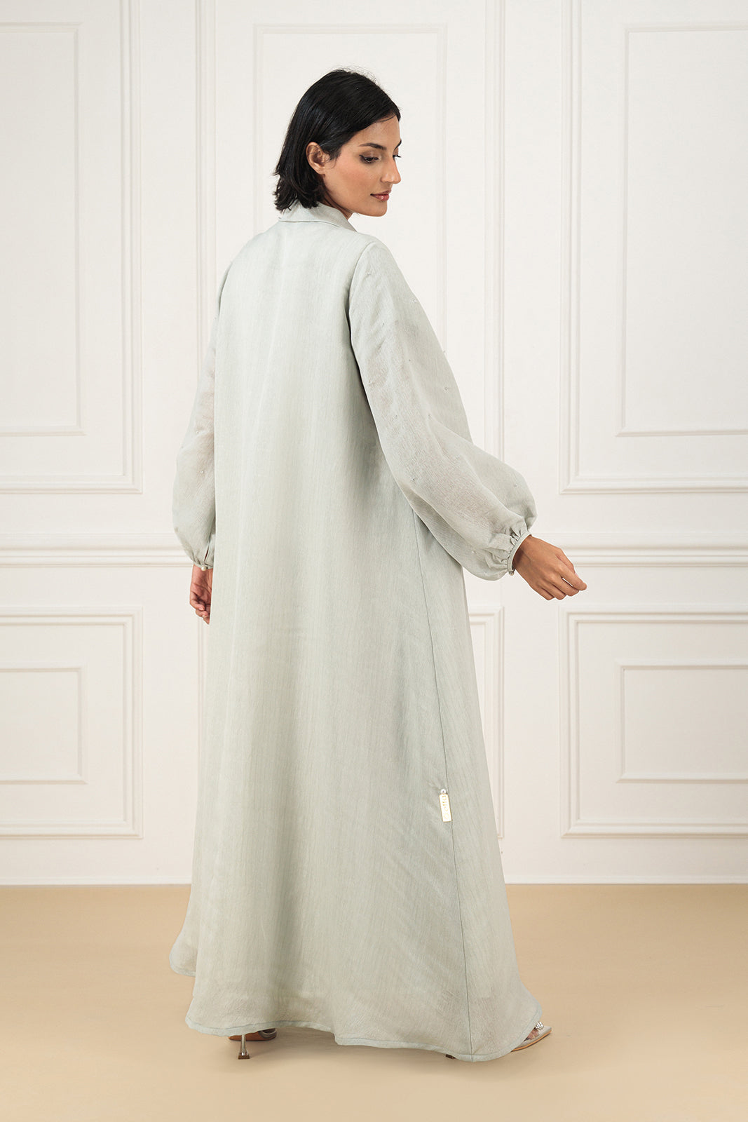 Classic Organza abaya set with embellishment