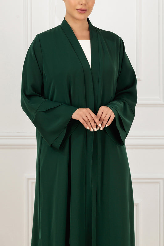 Overlapped Layered Sleeve & Hem Abaya