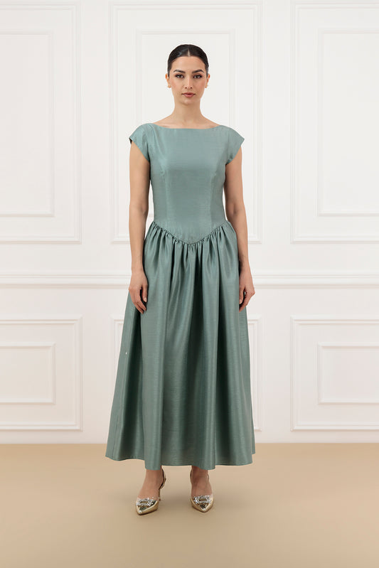 Fitted Shantung Dress