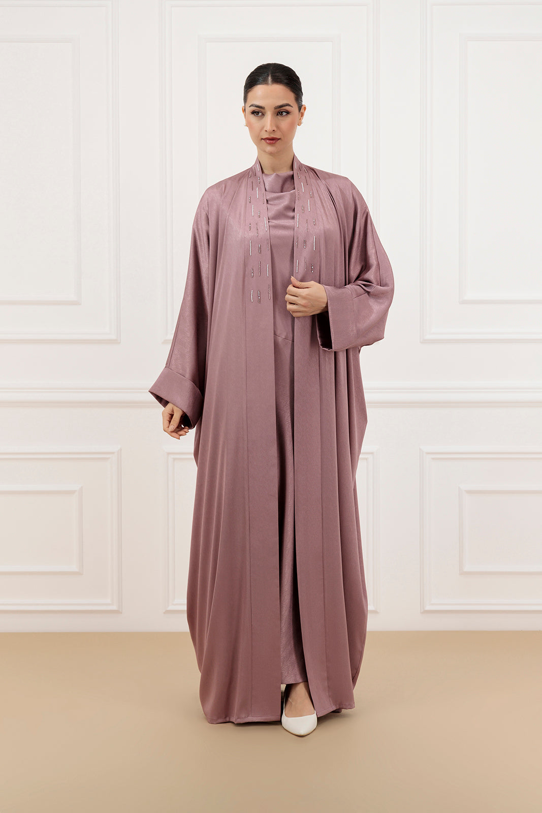 Silk Satin Farasha & Dress (SET)