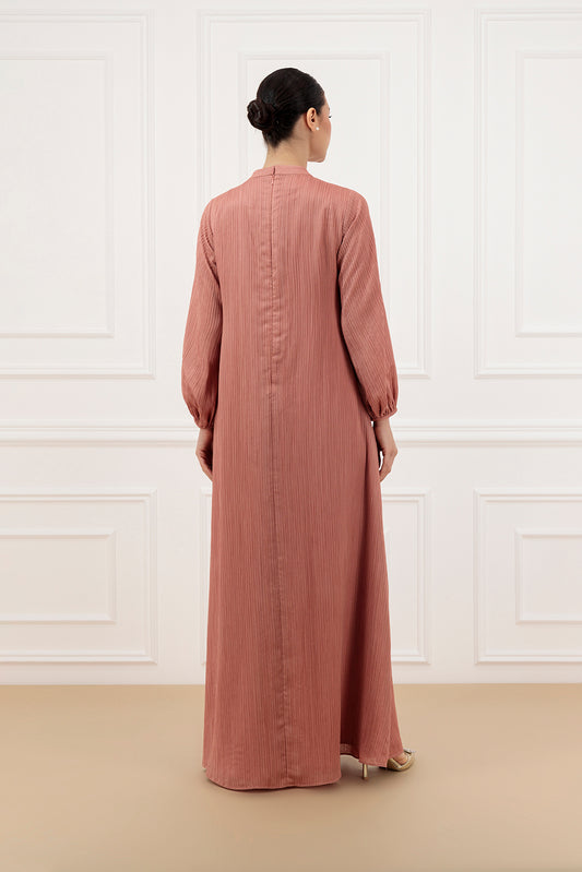 Double Pleated Chiffon Dress