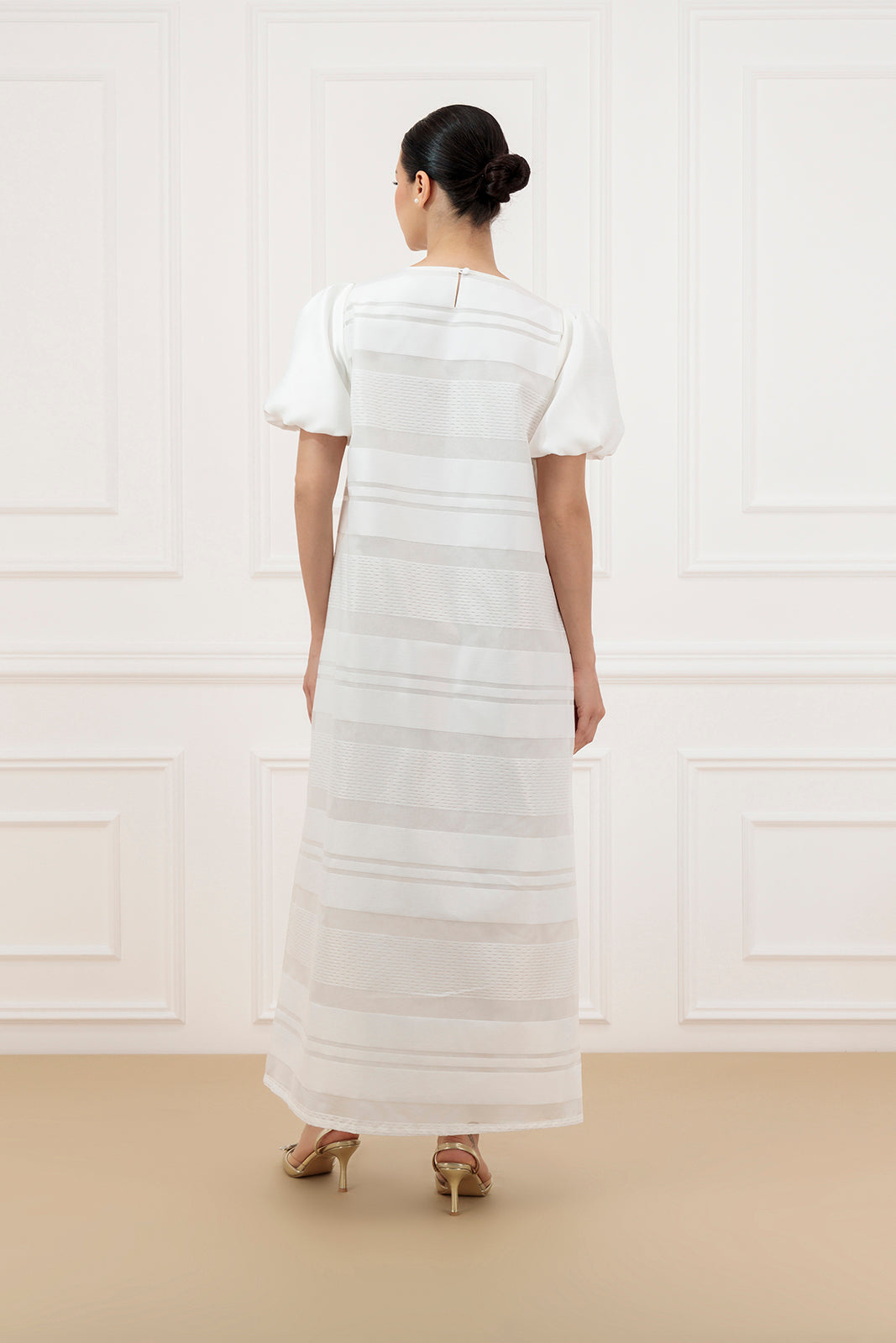A line Jacquard dress