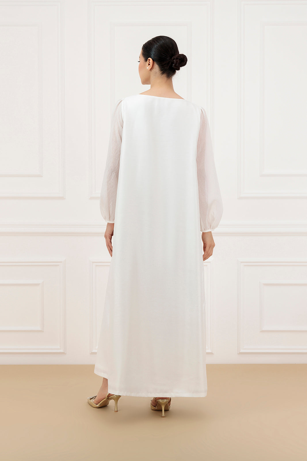 Shantung A-Line dress