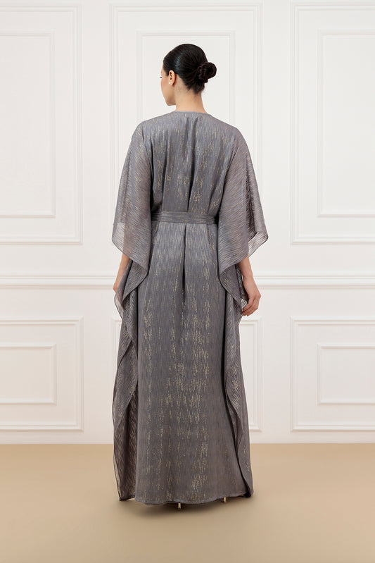 Gold line Chiffon Kaftan
