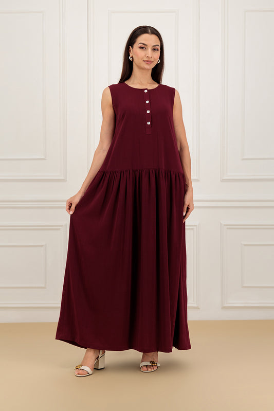 Bubble striped farasha and dress set