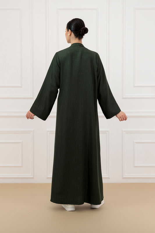 Azia Abaya Set with shirt and trouser (3 pcs Set)