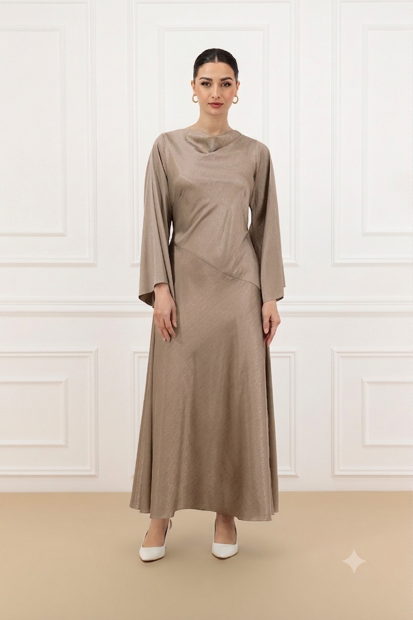 Silk Satin Bias Cut dress
