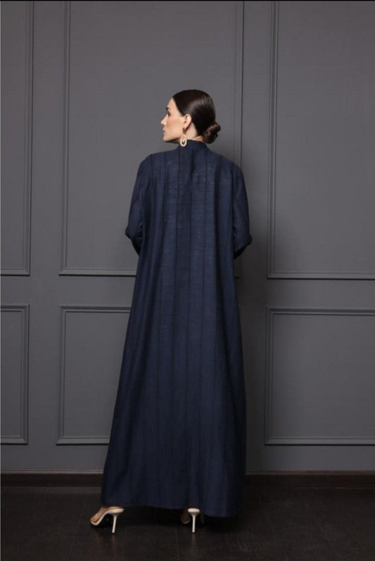 Striped Linen Abaya