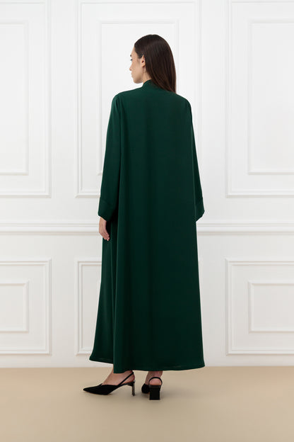 3D Embossed floral abaya