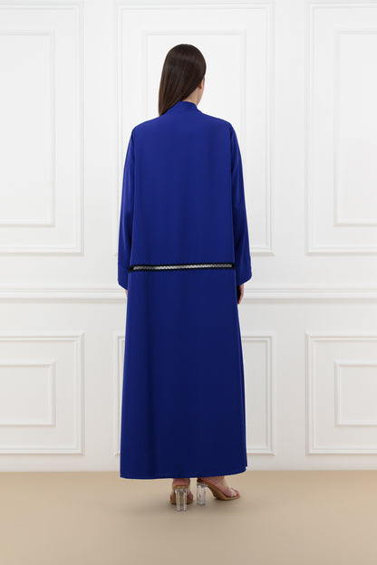 Lace embroidered abaya
