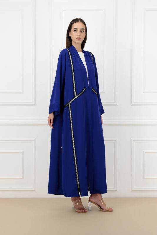 Lace embroidered abaya
