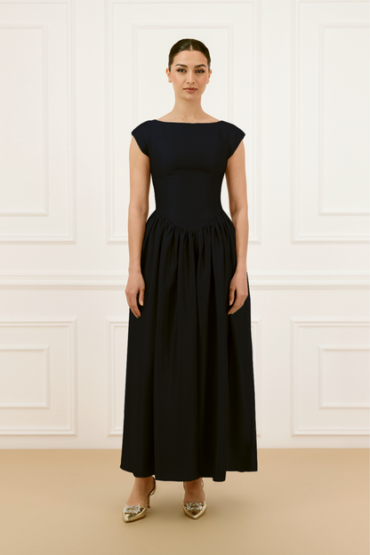 Fitted Shantung Dress