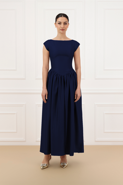 Fitted Shantung Dress