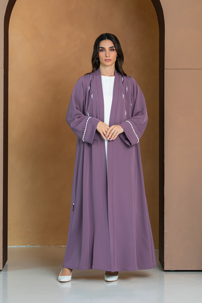 Pearls details Abaya