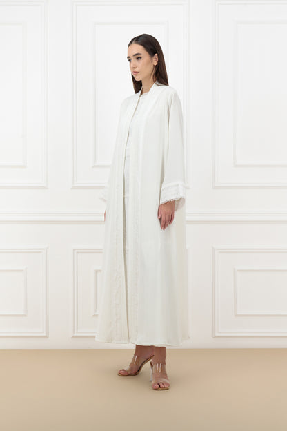 Lace panel Classic cut abaya