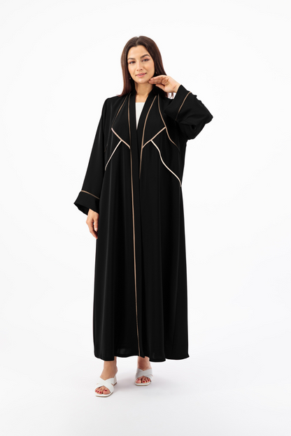 Ombre piping bodice abaya