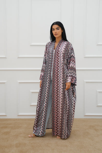 Freesize printed farasha abaya