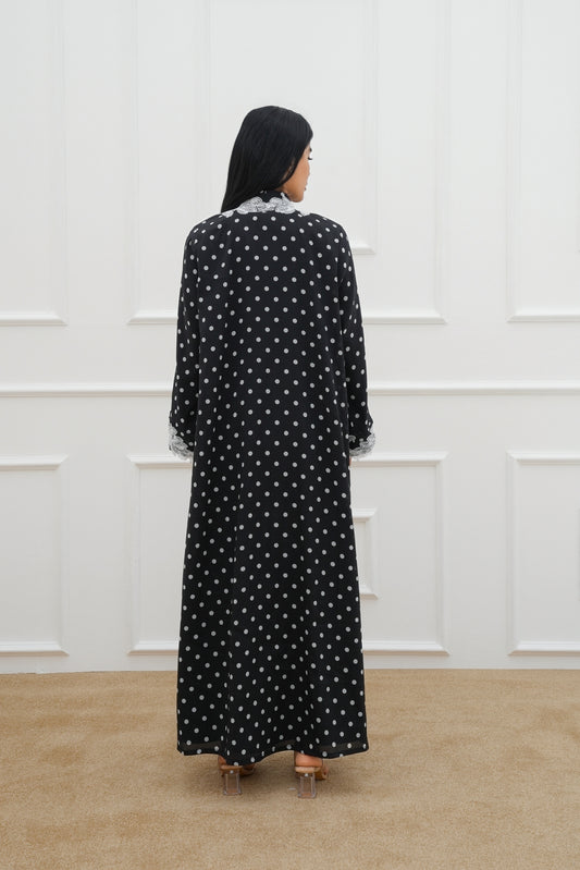 Lace Polka abaya