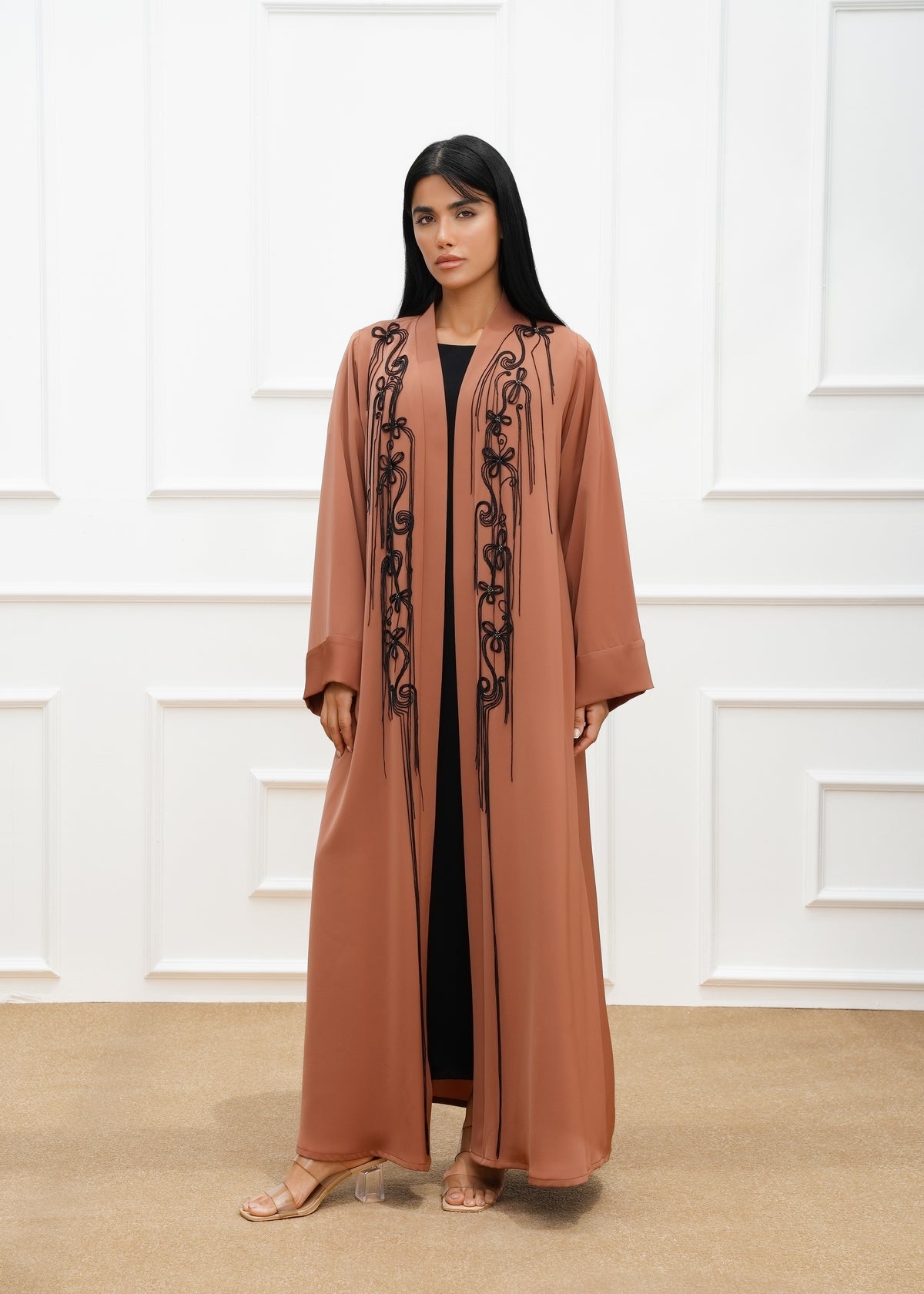 Fringe Embroidered abaya
