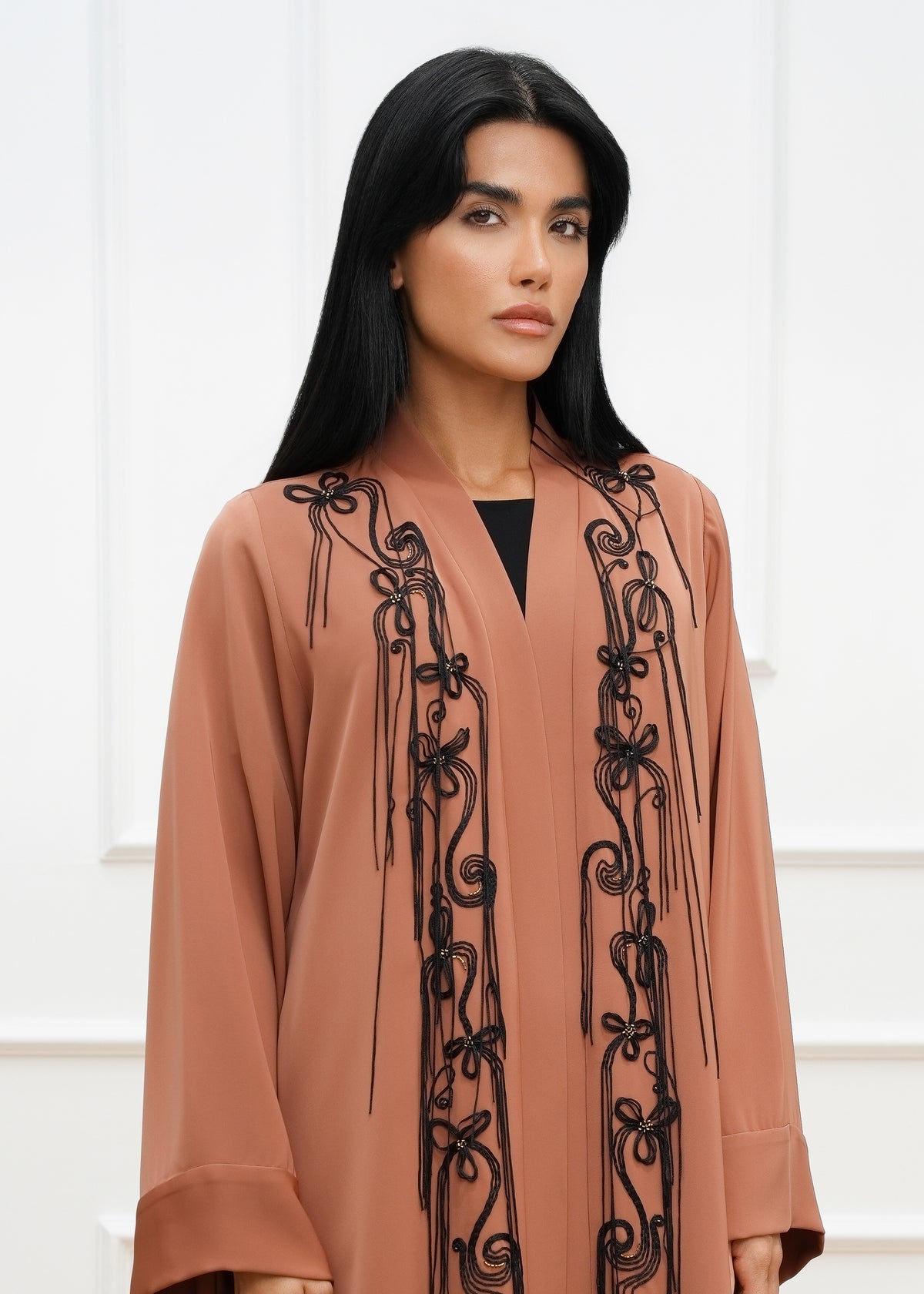Fringe Embroidered abaya