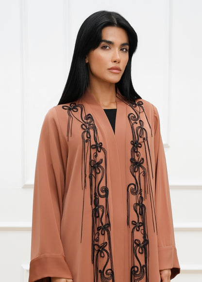 Fringe Embroidered abaya