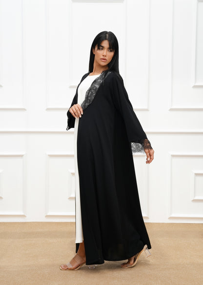 Ebba Lace Detail abaya