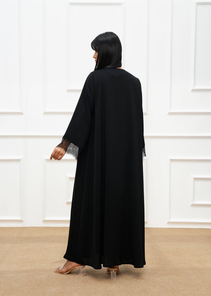 Ebba Lace Detail abaya