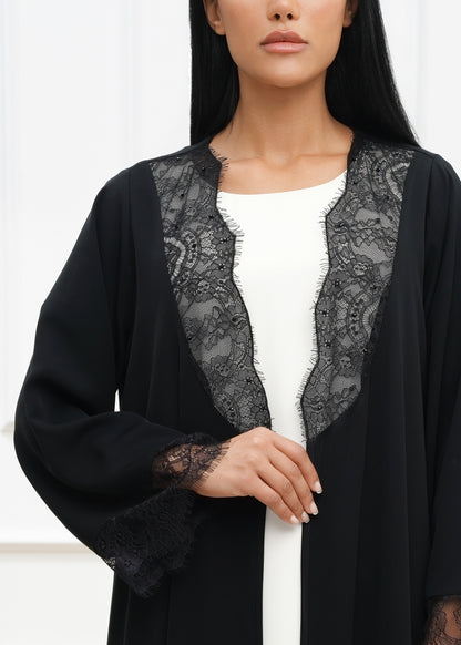 Ebba Lace Detail abaya