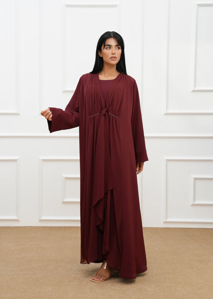 Dela abaya with embroidered details