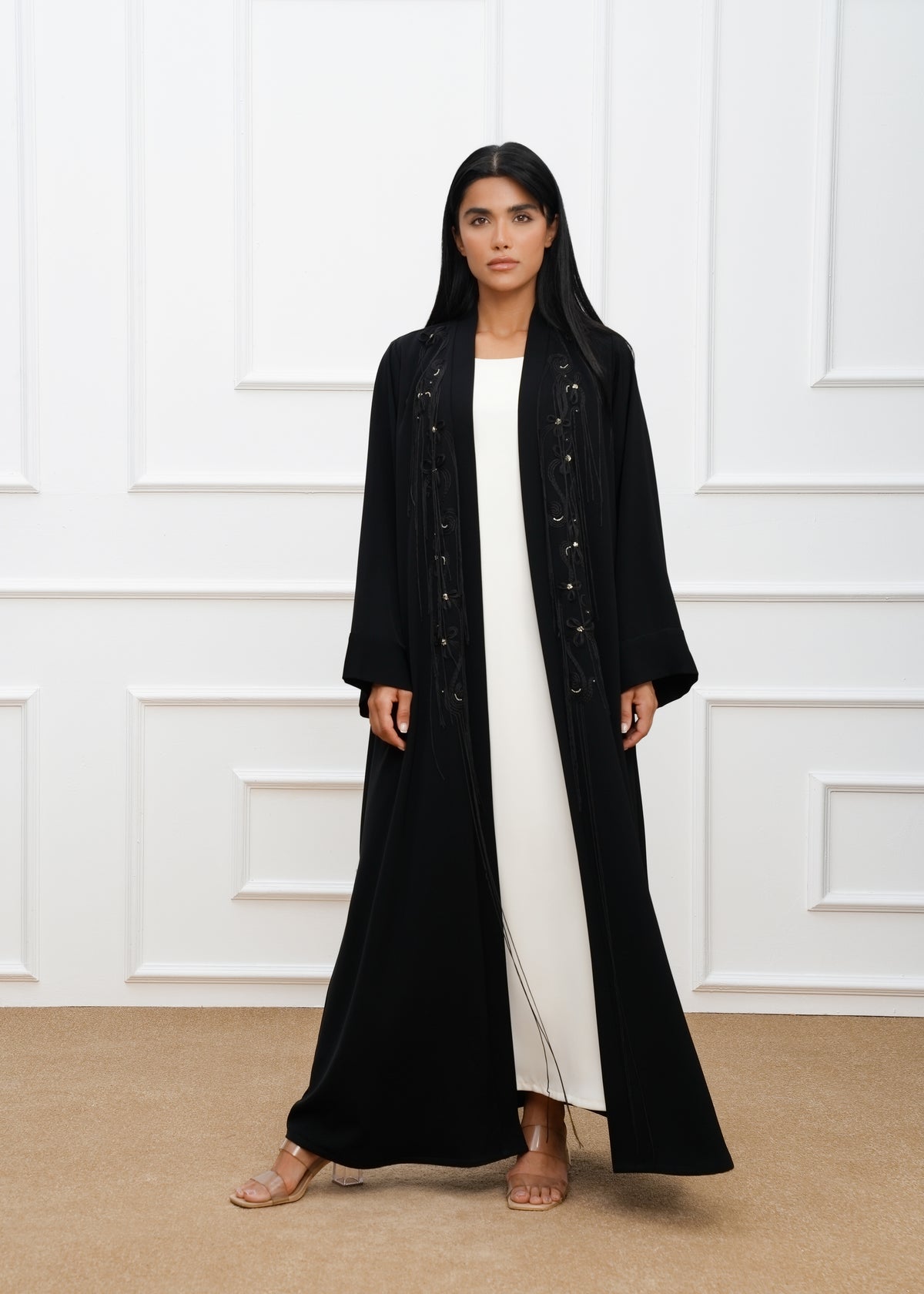 Fringe Embroidered abaya