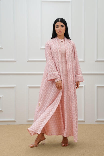 Floral chiffon abaya