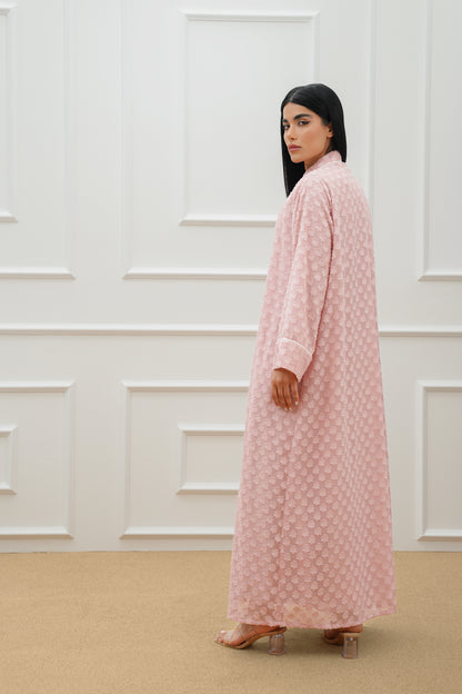 Floral chiffon abaya
