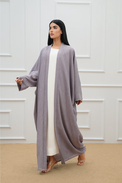 Embossed rope abaya
