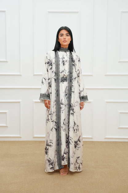 Florian Lace Detail Abaya Set