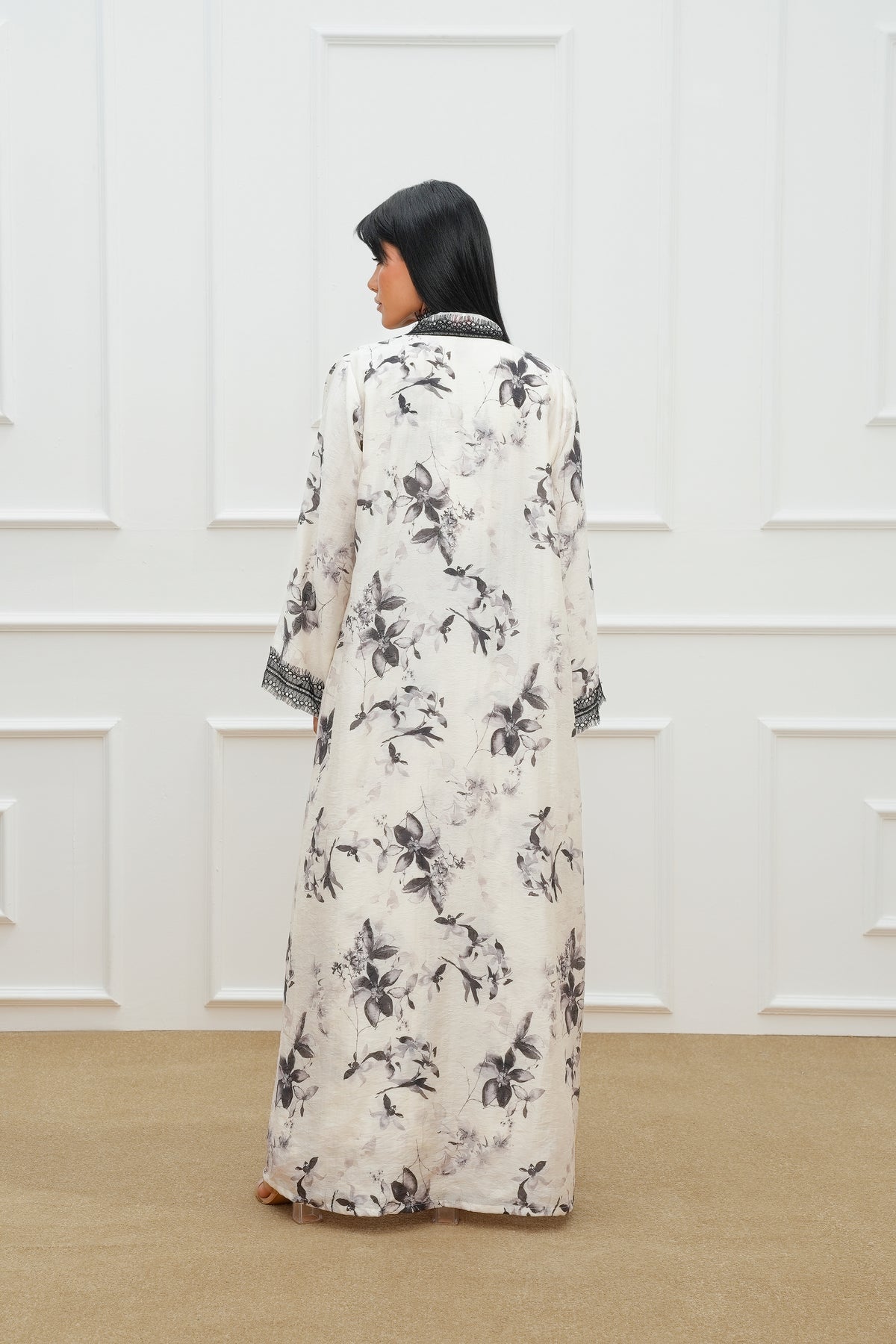 Florian Lace Detail Abaya Set
