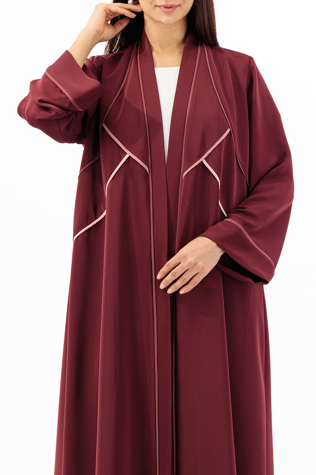 Ombre piping bodice abaya