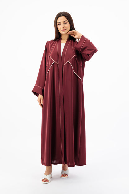 Ombre piping bodice abaya