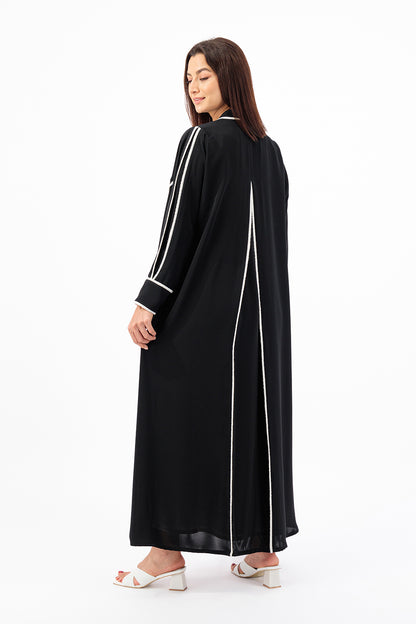 Tweed piping abaya