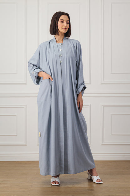 Sama abaya and Haya dress set