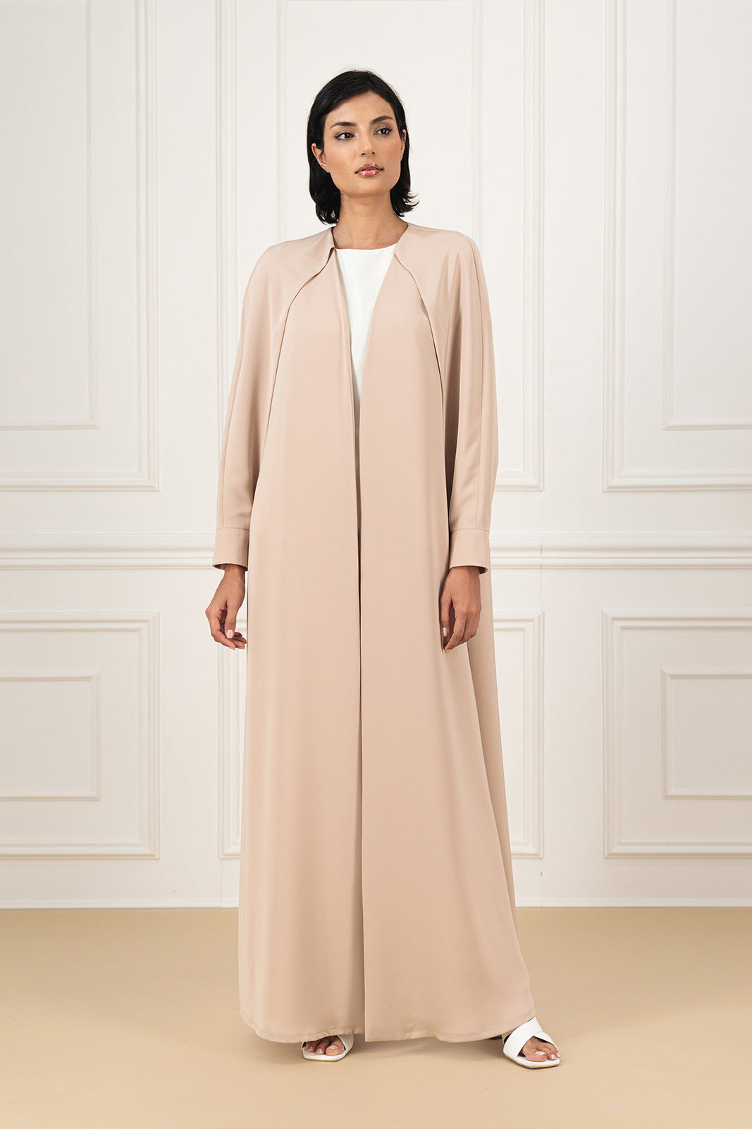 Overlapped sleeves Abaya
