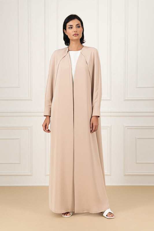 Overlapped sleeves Abaya