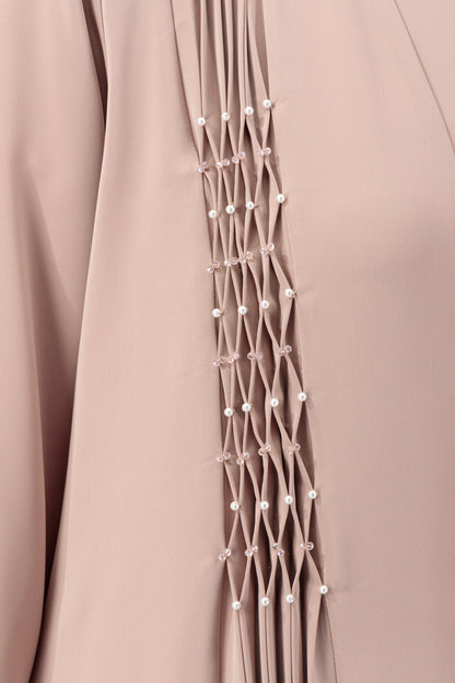 Smocking pleated Abaya