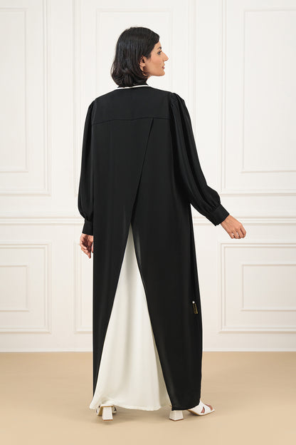 Back overlapped abaya