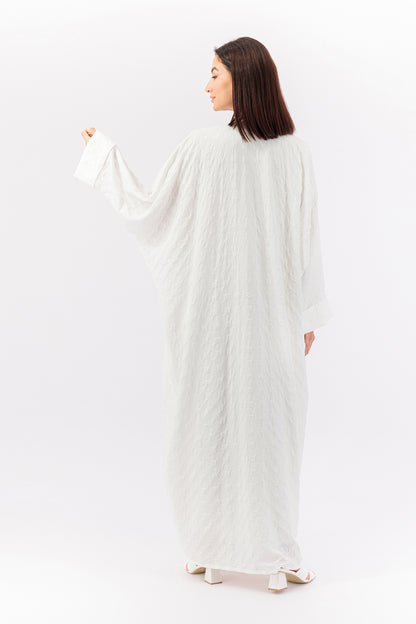 Farasha crepe jacquard Abaya