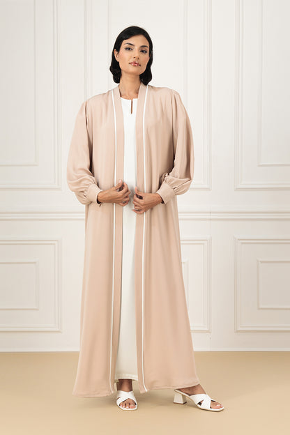 Back overlapped abaya