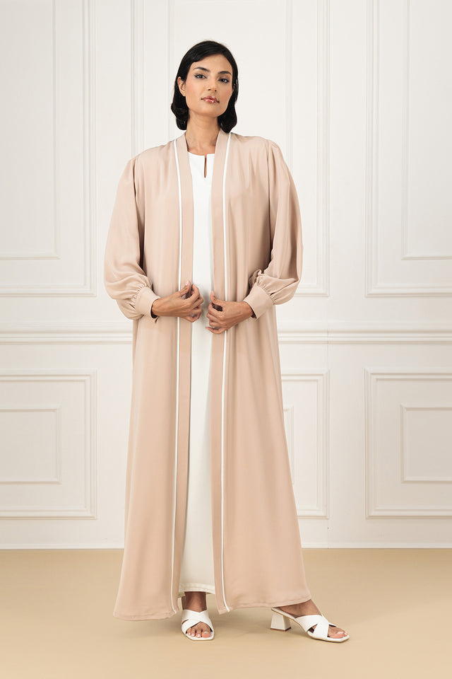 Back overlapped abaya